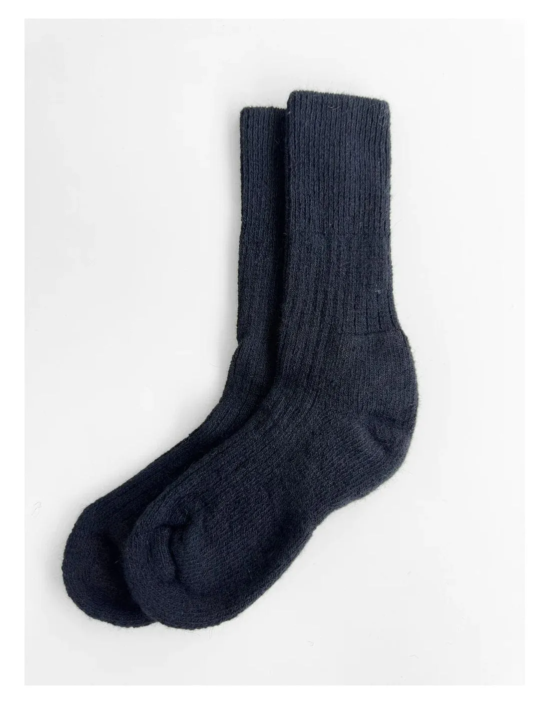 Angora Wool Thermal Socks - Grey