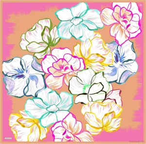 Armine Marley Floral Silk Scarf #54
