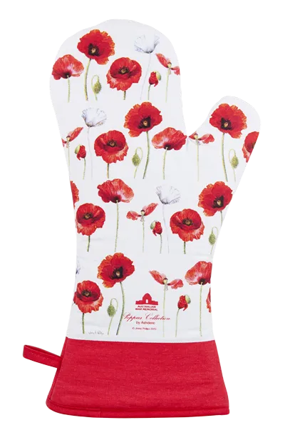 ASHDENE Oven Glove Poppies