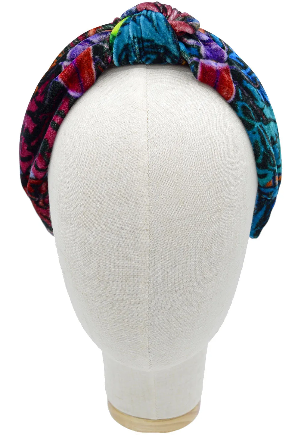 Beetle Belle - silk velvet knot headband