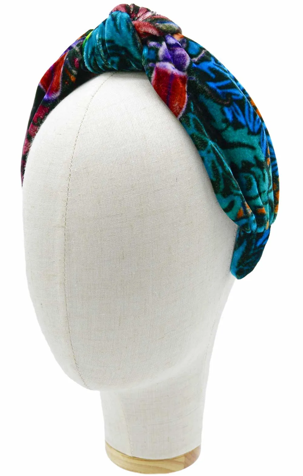 Beetle Belle - silk velvet knot headband