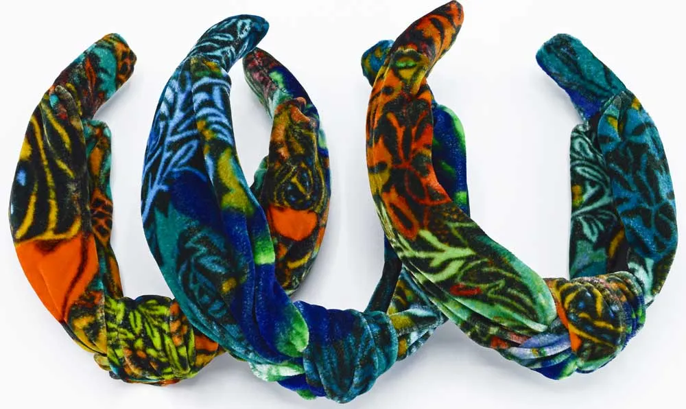 Butterfly Belle - silk velvet knot headband