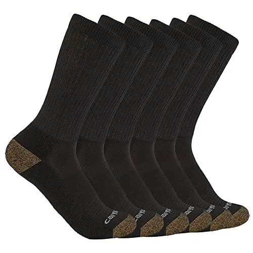 Carhartt SC1136M Men's Midweight Crew Sock 6 Pack