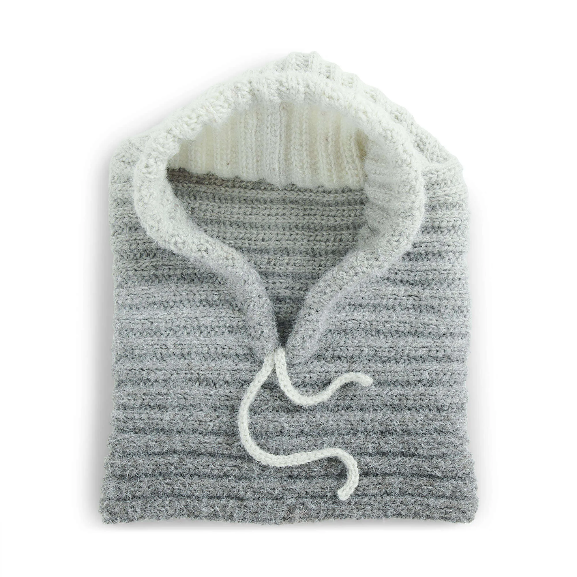 Caron Double Ribbed Crochet Hood