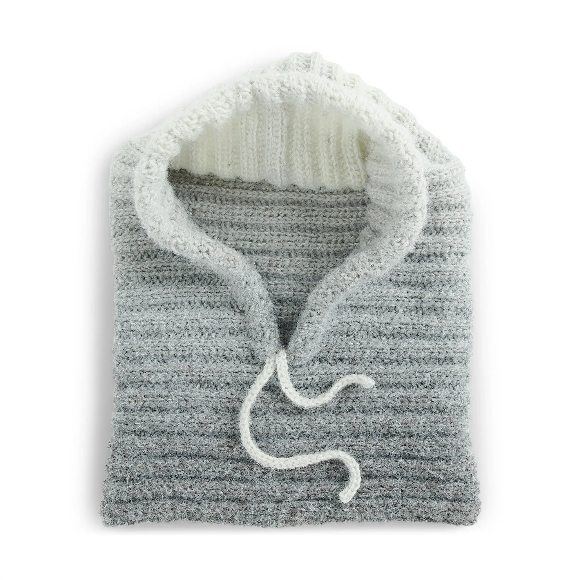 Caron Double Ribbed Crochet Hood