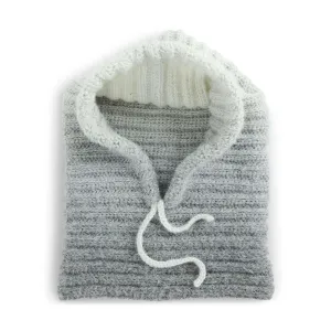 Caron Double Ribbed Crochet Hood