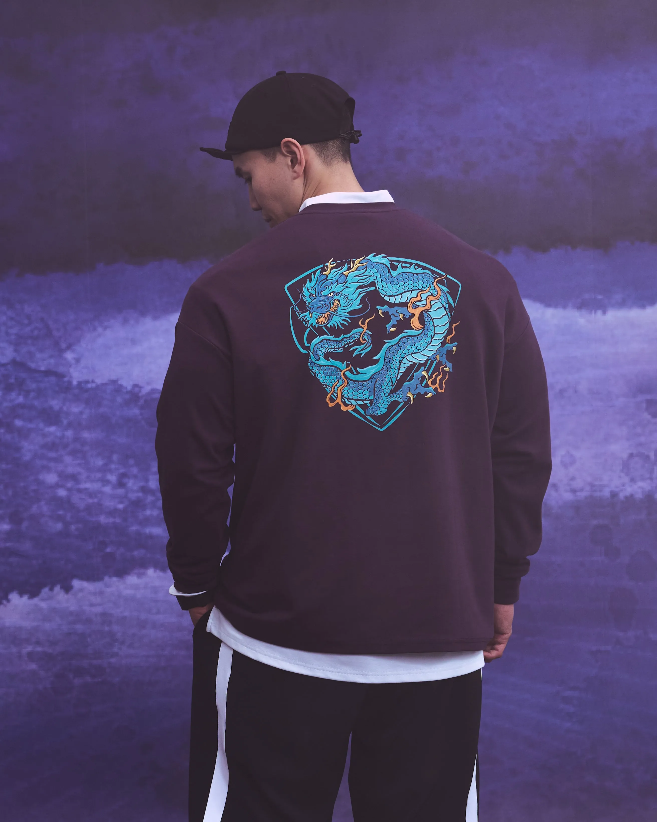Coiled Dragon Oversized Long Sleeves