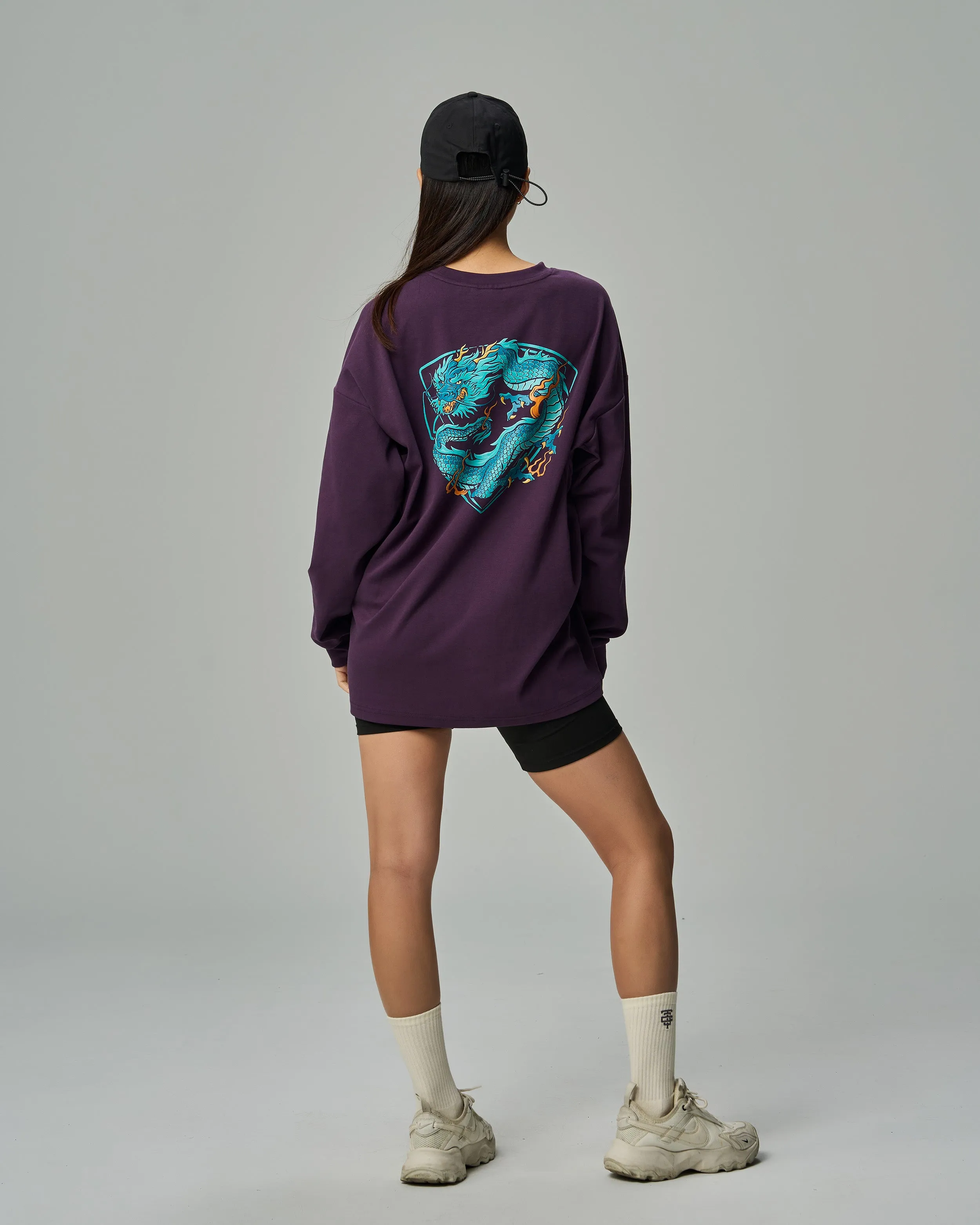 Coiled Dragon Oversized Long Sleeves