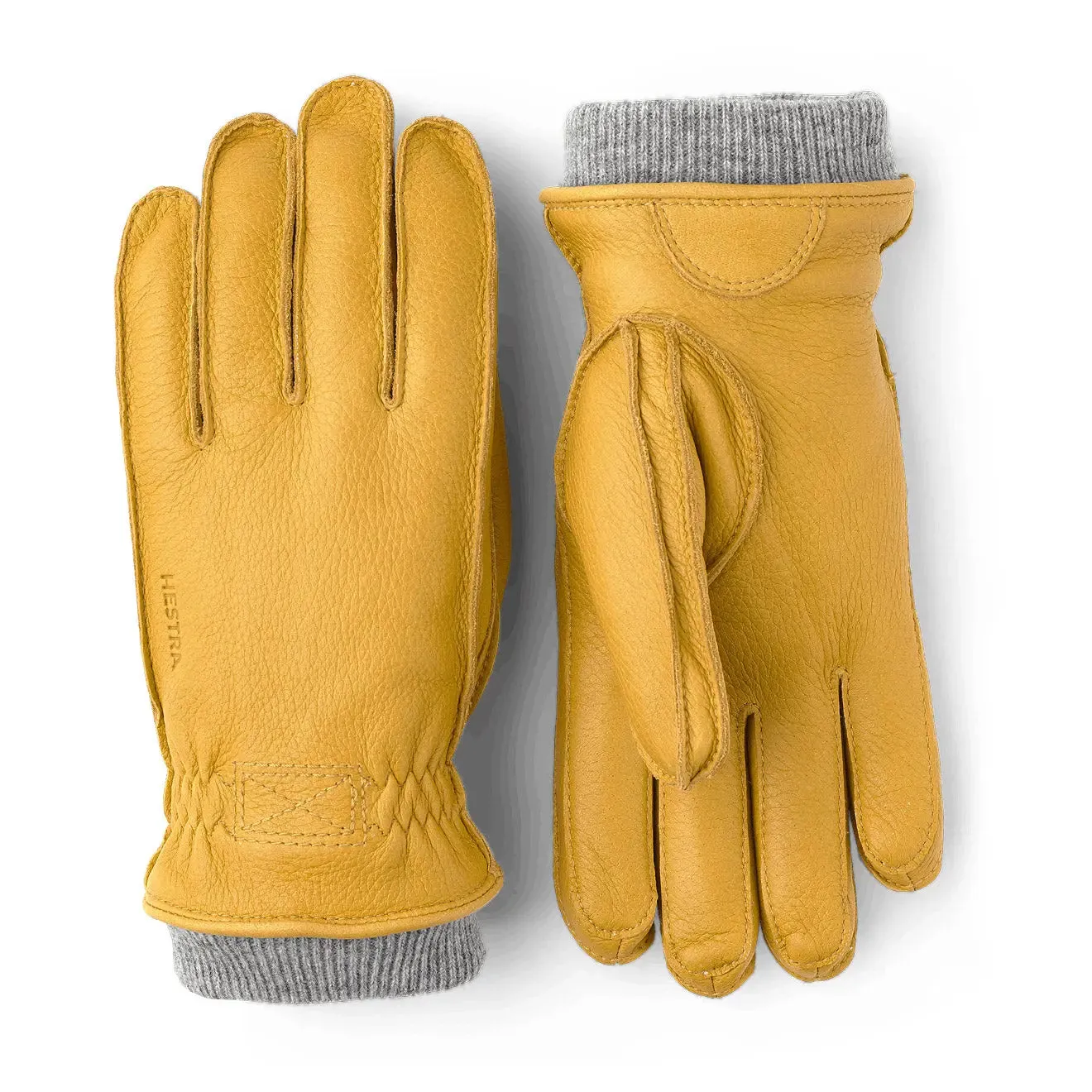 Hestra Malte Leather Gloves Natural Yellow