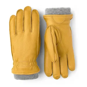 Hestra Malte Leather Gloves Natural Yellow
