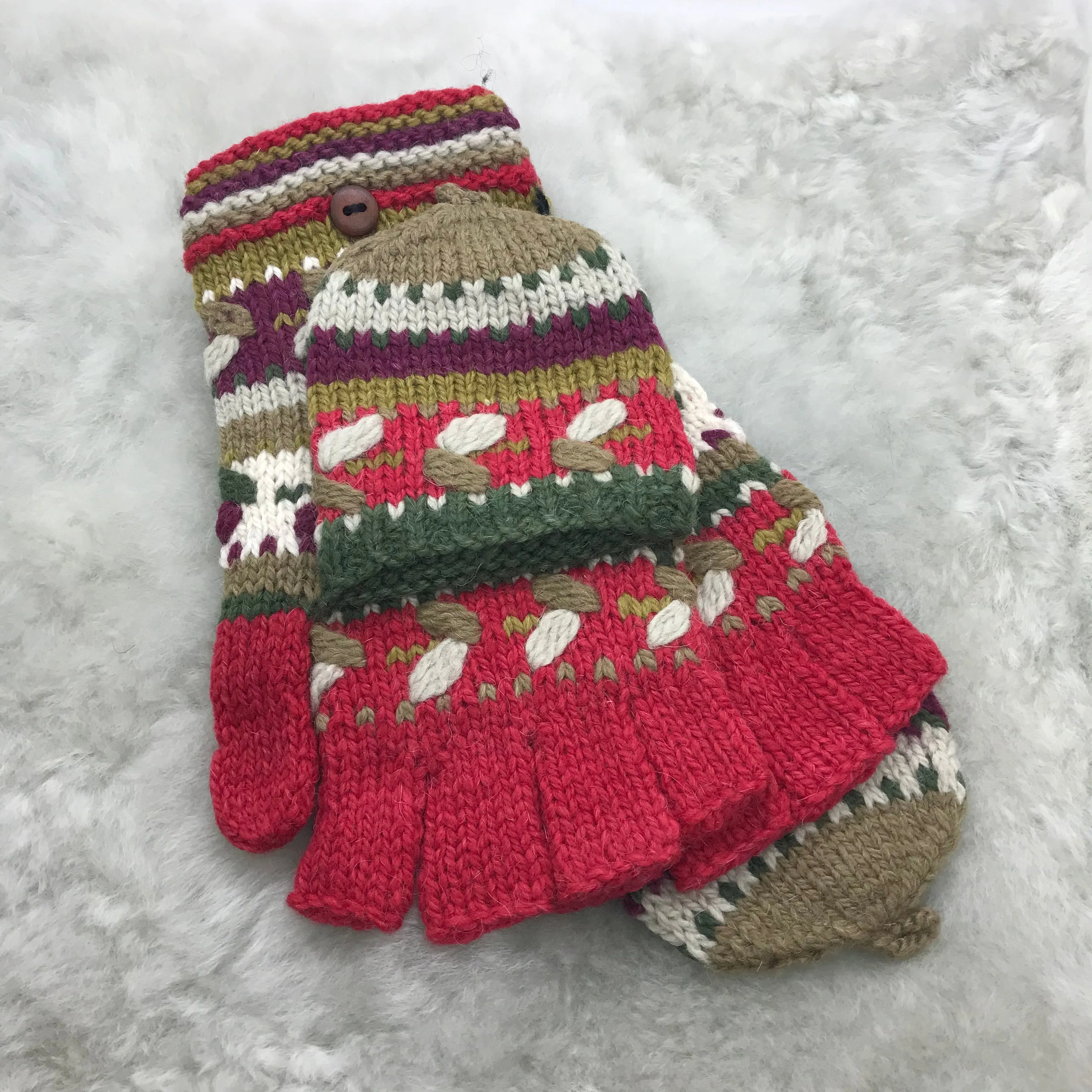 Holly Alpaca Glittens