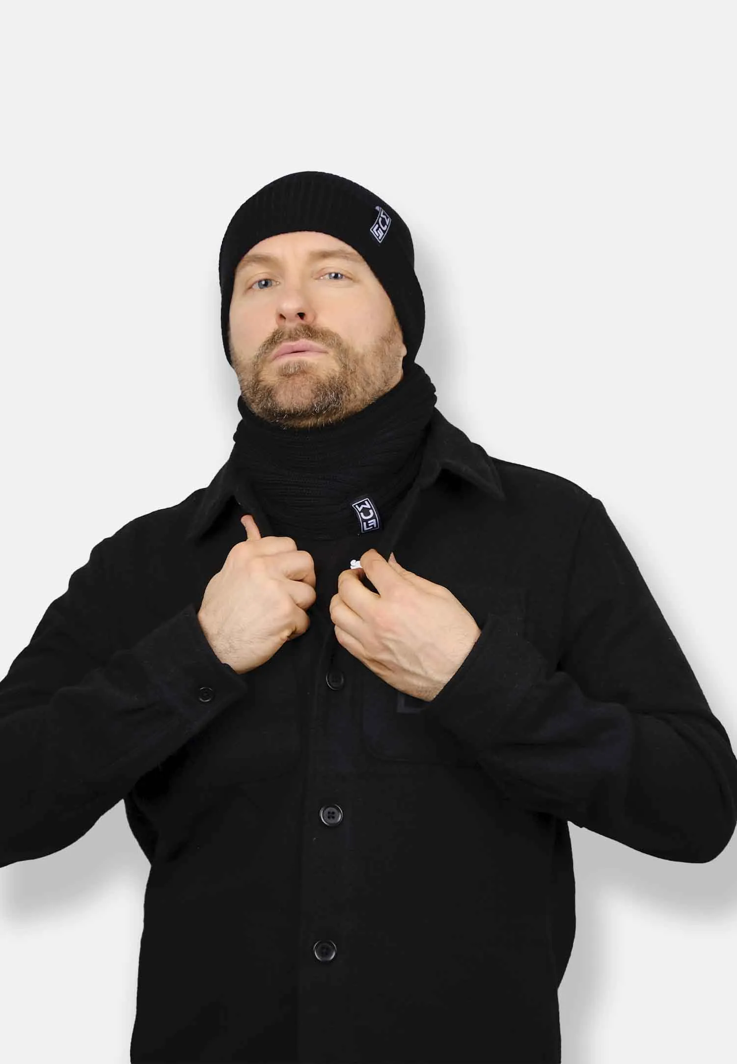 Neck Heater Tube Scarf Black