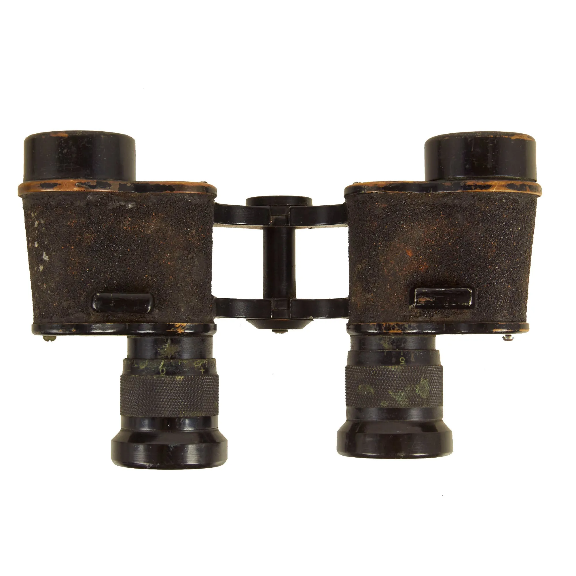 Original Japanese WWII Era 6x24 Binoculars and 7x50 Binoculars With Case Grouping - 2 Binoculars, 1 Case