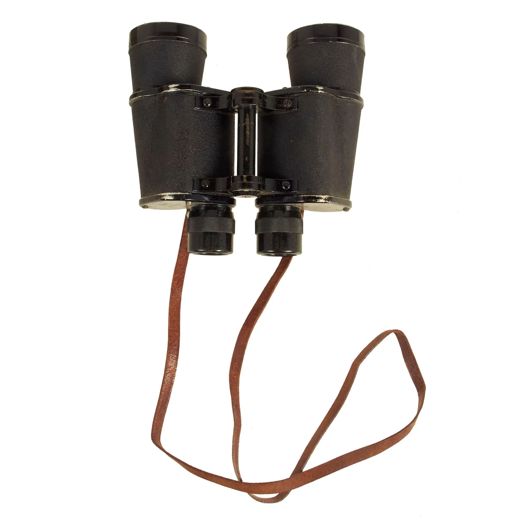 Original Japanese WWII Era 6x24 Binoculars and 7x50 Binoculars With Case Grouping - 2 Binoculars, 1 Case