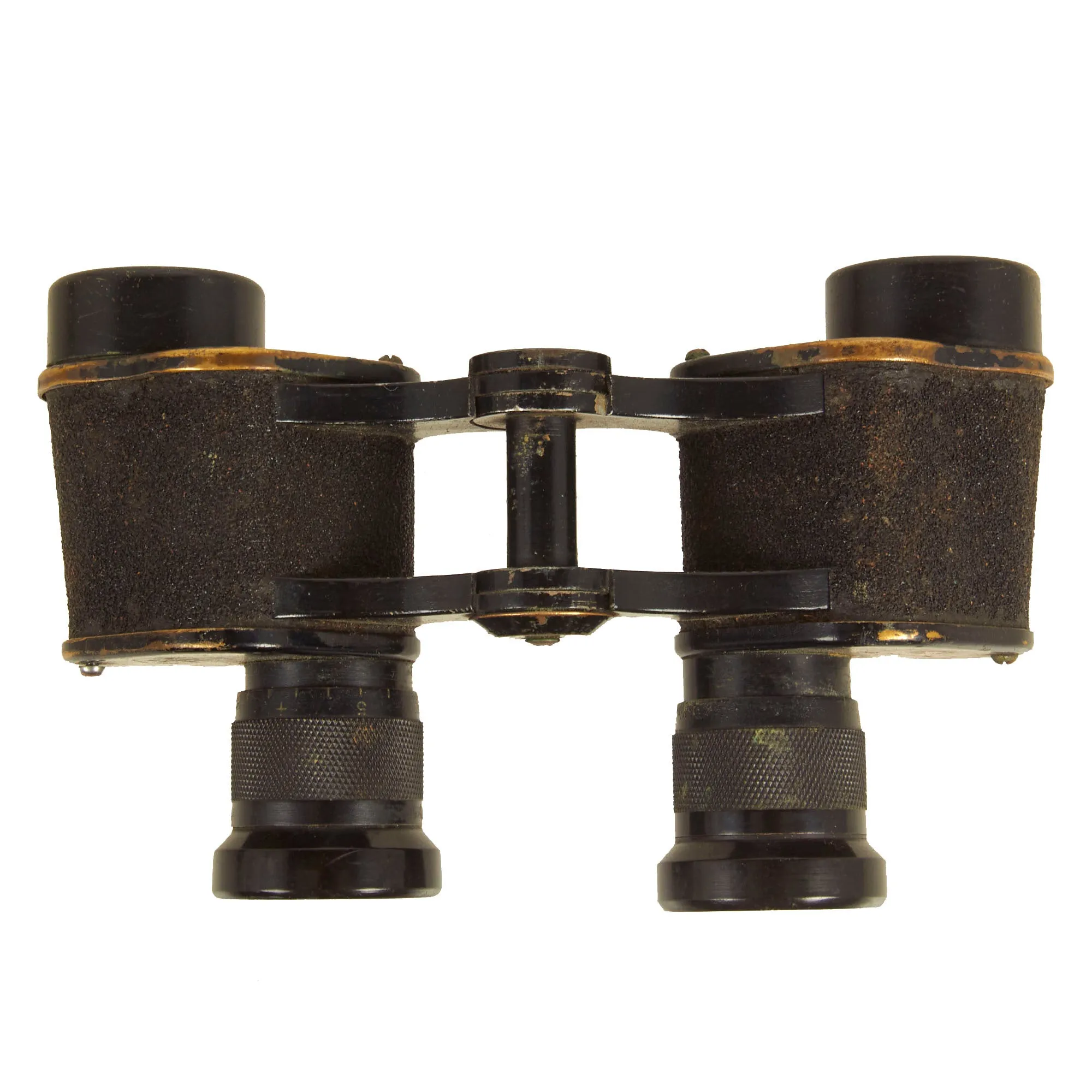Original Japanese WWII Era 6x24 Binoculars and 7x50 Binoculars With Case Grouping - 2 Binoculars, 1 Case