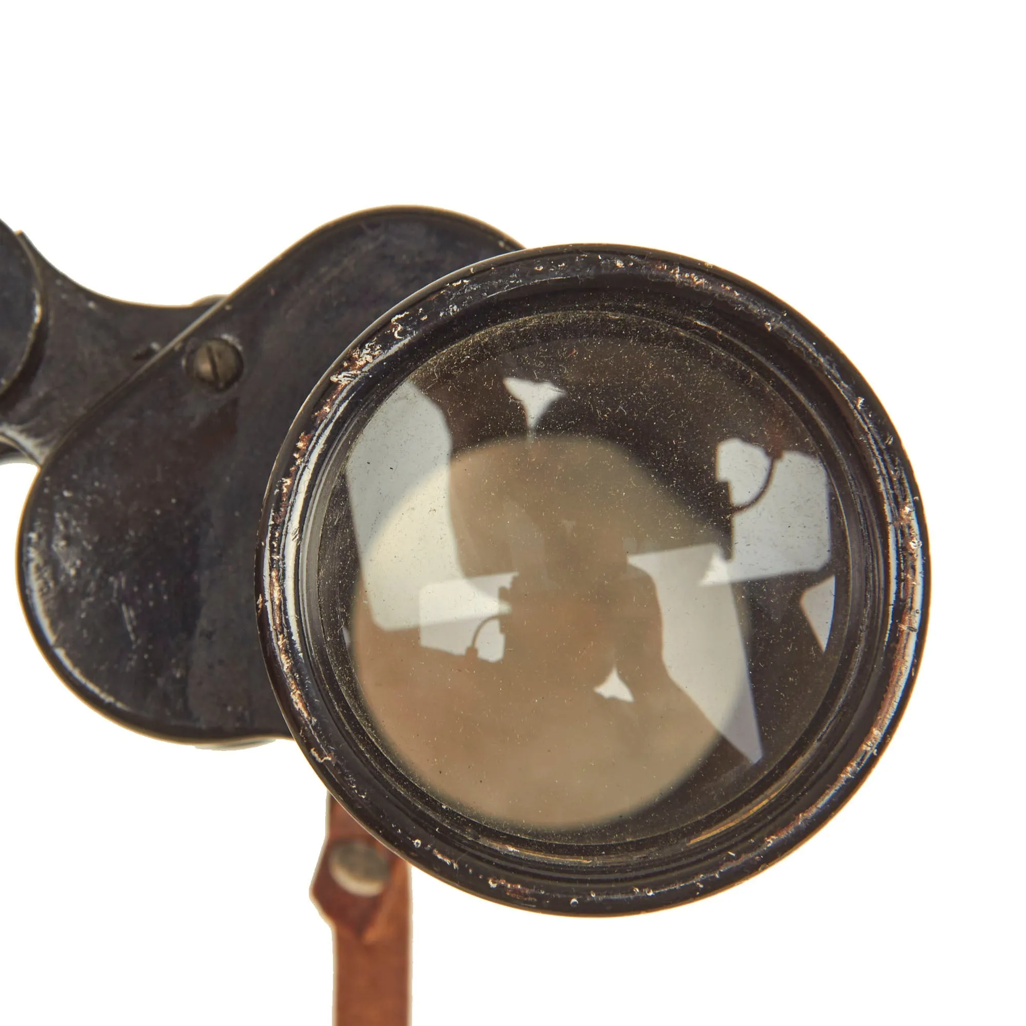 Original Japanese WWII Era 6x24 Binoculars and 7x50 Binoculars With Case Grouping - 2 Binoculars, 1 Case