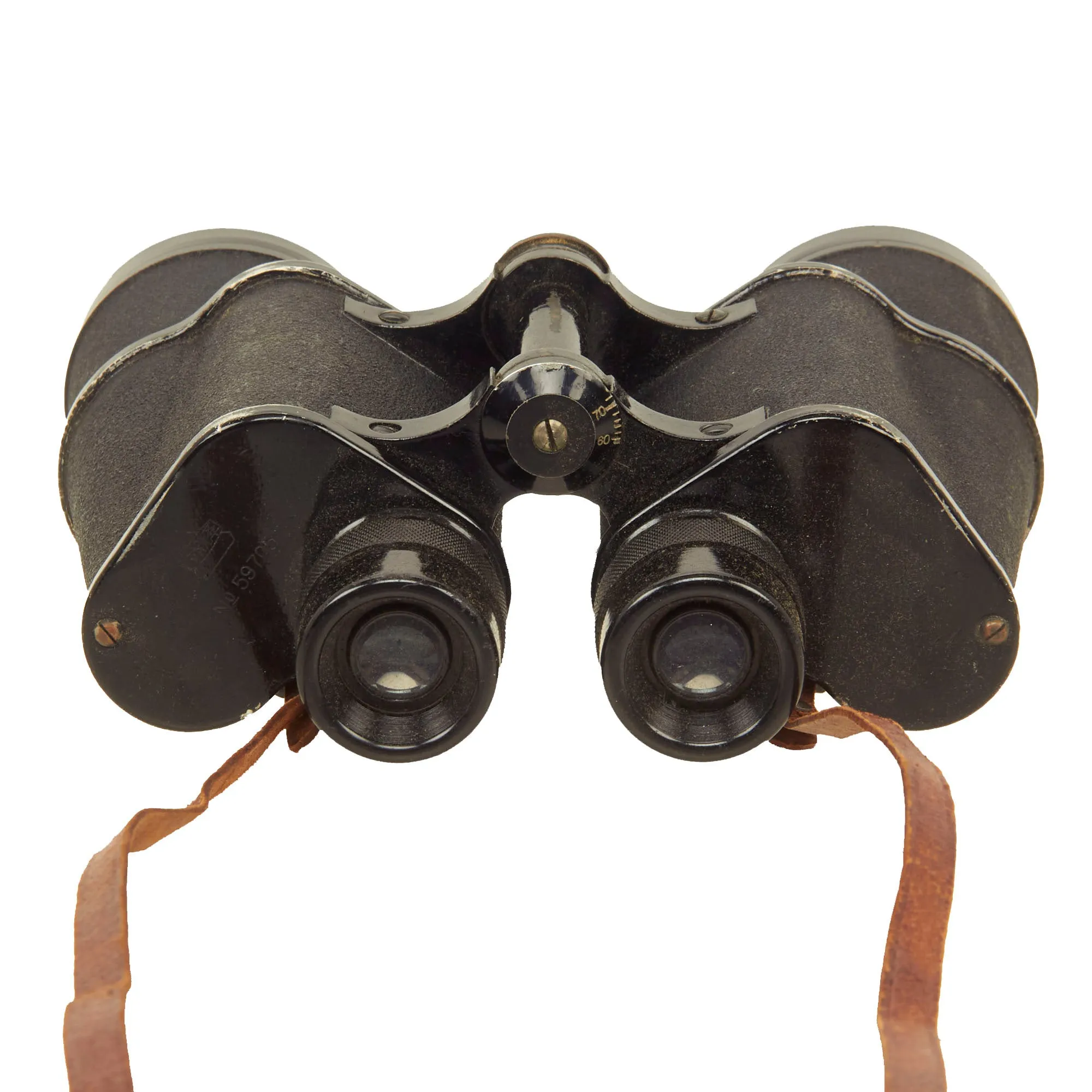 Original Japanese WWII Era 6x24 Binoculars and 7x50 Binoculars With Case Grouping - 2 Binoculars, 1 Case