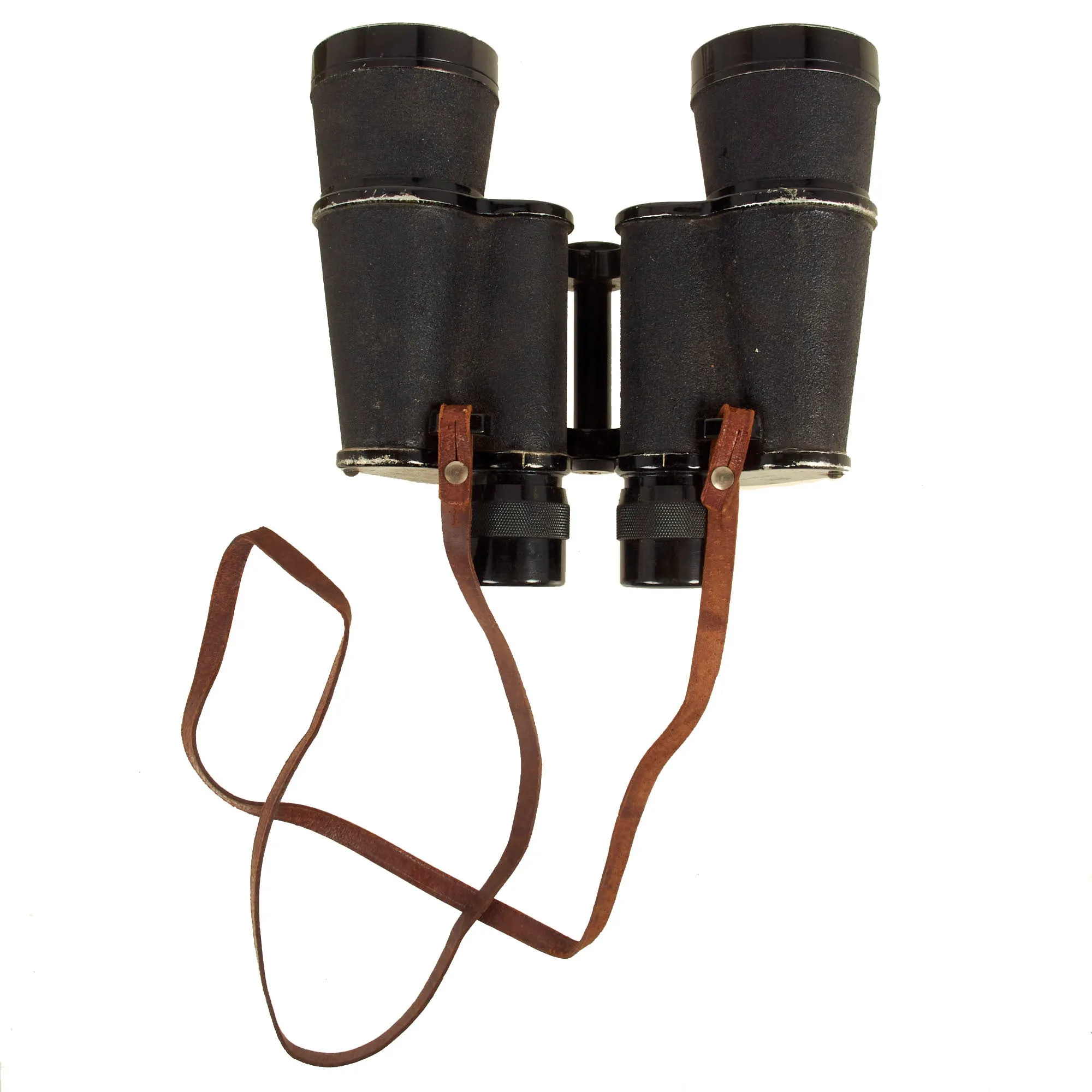 Original Japanese WWII Era 6x24 Binoculars and 7x50 Binoculars With Case Grouping - 2 Binoculars, 1 Case