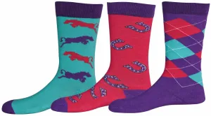 TuffRider Children's Trio Ankle Socks - 3 pack